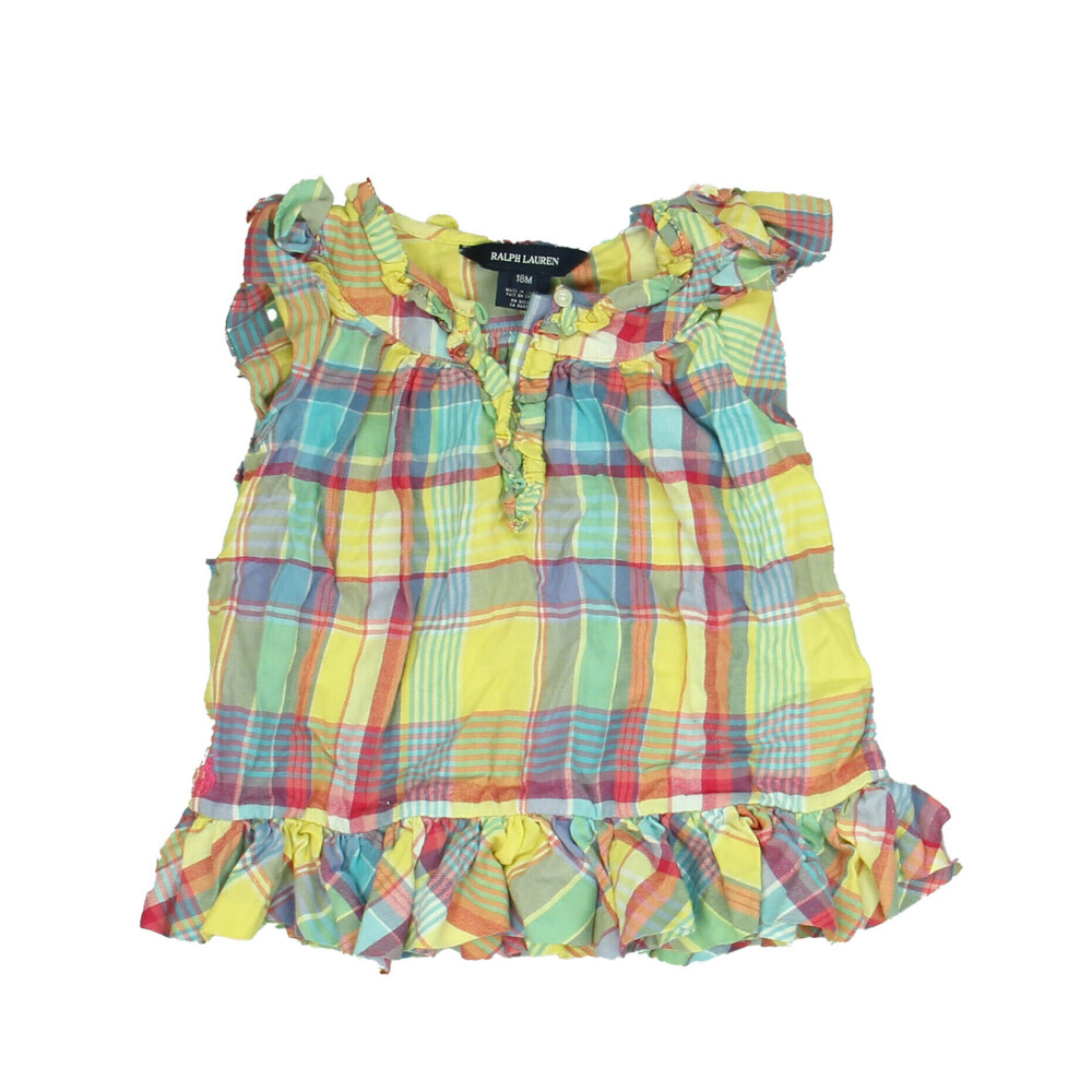 Ralph Lauren Girls Plaid Dress size: 18 Months